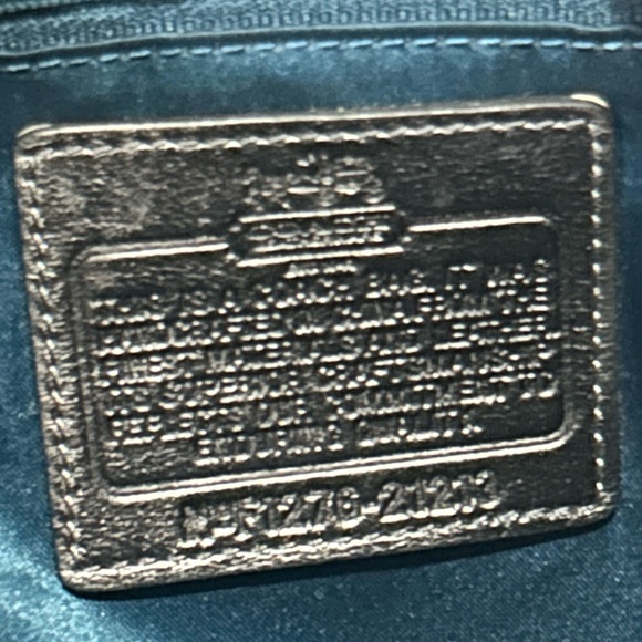 Coach Grey Monogram Madison Isabelle Op Art Signature Bag w/FREE Wallet - Picture 7 of 11